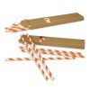 Coloured Paper Straws Orange